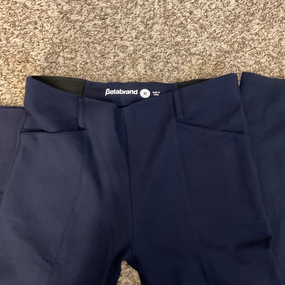 Flare yoga dress pants navy